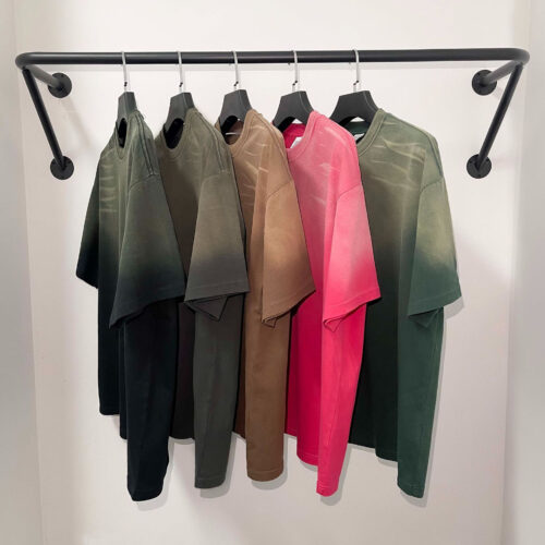 ÁO THUN WASH CỔ TRÒN TTT655 ĐEN