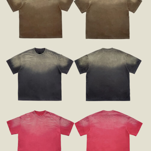 ÁO THUN WASH CỔ TRÒN TTT655 ĐEN