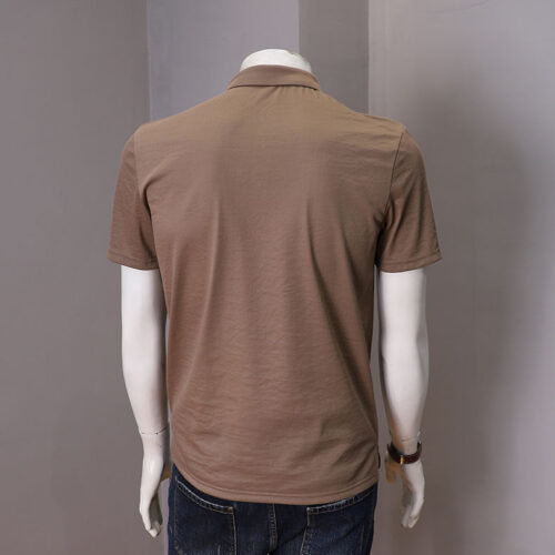 ÁO THUN CỔ TRỤ TTT667 CARAMEL