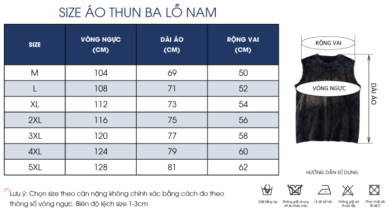 Thông số size